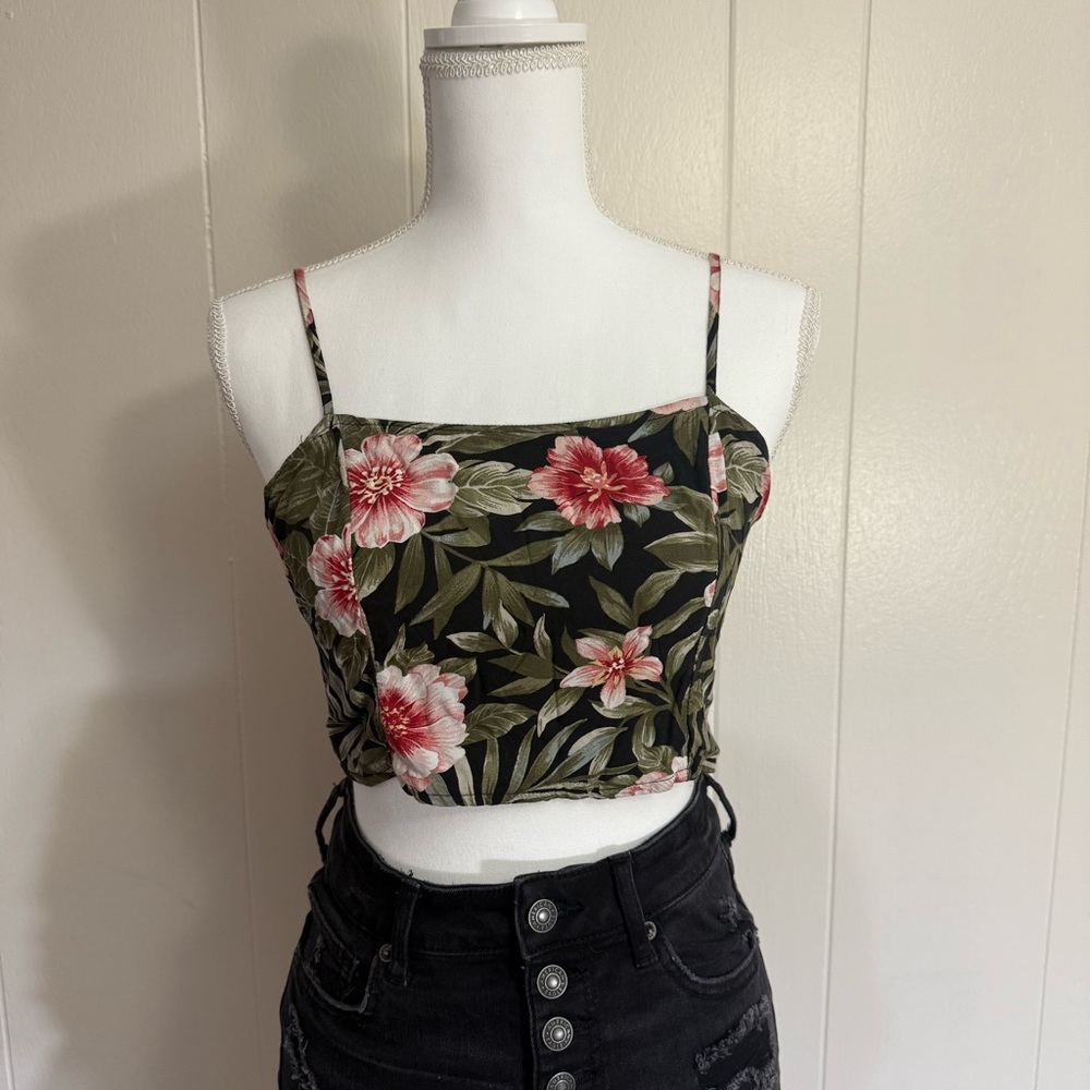 American Eagle Floral Print Women's Crop Top Tank